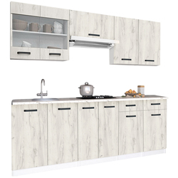 Кухня Samanta Exclusive 2 2.2m (White/White Craft Oak) Thumb