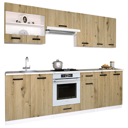 Bucatarie Samanta Exclusive 2 2.4m (White/Artisan Oak) Thumb