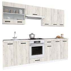 Кухня Samanta Exclusive 2 2.4m (White/White Craft Oak) Thumb