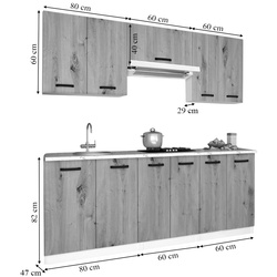 Bucatarie Samanta Exclusive 2 2m (White/White Craft Oak) Thumb