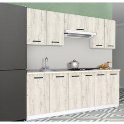 Bucatarie Samanta Exclusive 2 2m (White/White Craft Oak) Thumb