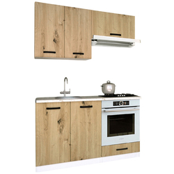 Bucatarie Samanta Exclusive 3 1.4m (White/Artisan Oak) Thumb