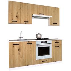 Bucatarie Samanta Exclusive 3 1.8m (White/Artisan Oak) Thumb