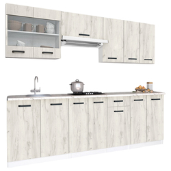 Кухня Samanta Exclusive 3 2.4m (White/White Craft Oak) Thumb