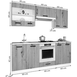 Кухня Samanta Exclusive 3 2m (White/White Craft Oak) Thumb