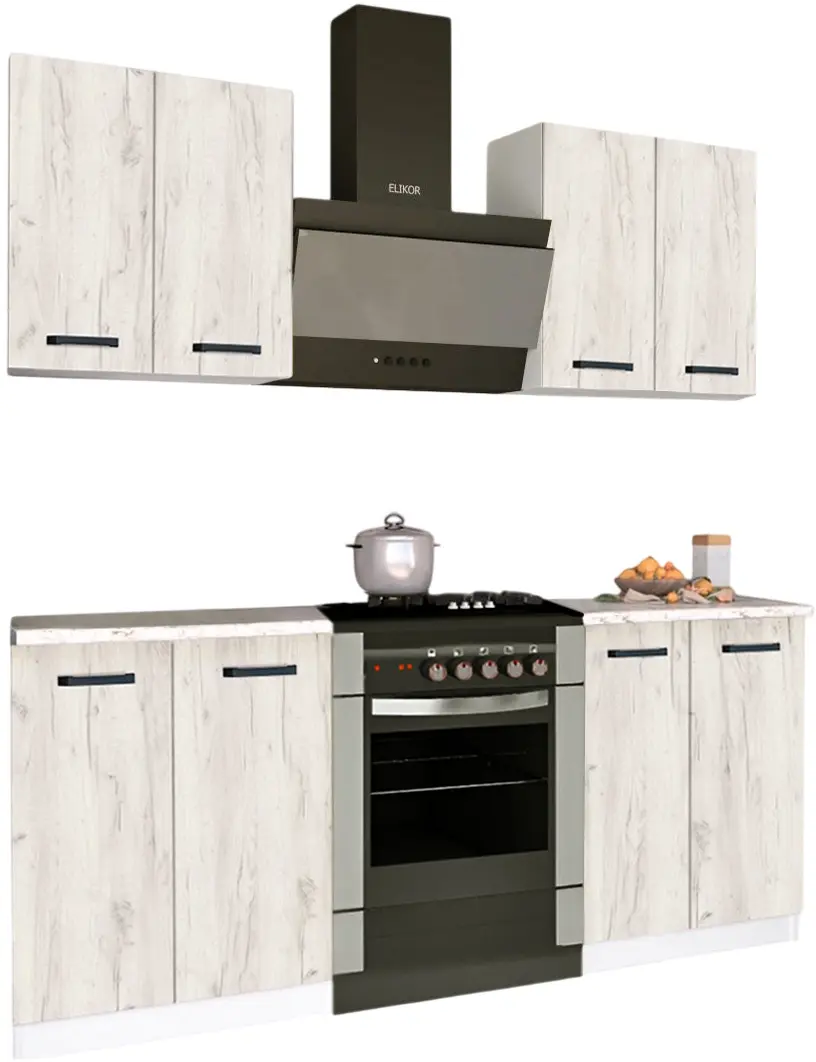 Кухня Samanta Exclusive 4 1.2m (White/White Craft Oak)