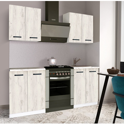 Кухня Samanta Exclusive 4 1.2m (White/White Craft Oak)