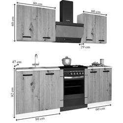 Bucatarie Samanta Exclusive 4 1.4m (White/White Craft Oak) Thumb