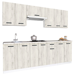 Кухня Samanta Exclusive 4 2.4m (White/White Craft Oak) Thumb