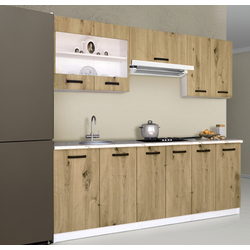 Bucatarie Samanta Exclusive 4 2m (White/Artisan Oak)