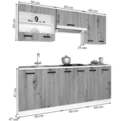 Кухня Samanta Exclusive 4 2m (White/White Craft Oak) Thumb