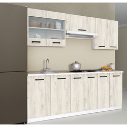 Кухня Samanta Exclusive 4 2m (White/White Craft Oak)