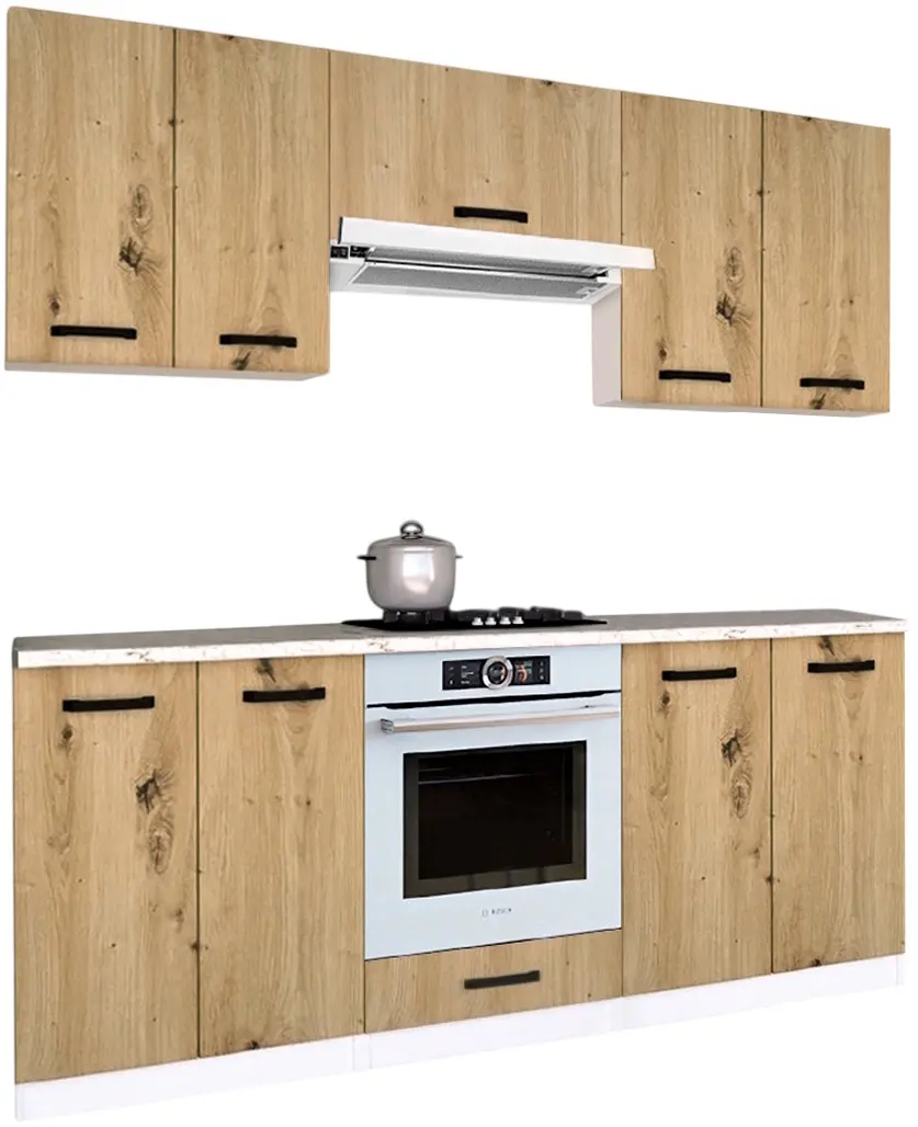 Кухня Samanta Exclusive 5 1.8m (White/Artisan Oak)