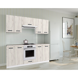 Кухня Samanta Exclusive 5 1.8m (White/White Craft Oak)