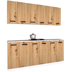 Bucatarie Samanta Exclusive 6 1.8m (White/Artisan Oak) Thumb