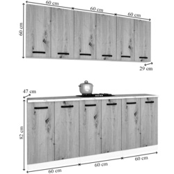 Кухня Samanta Exclusive 6 1.8m (White/White Craft Oak) Thumb