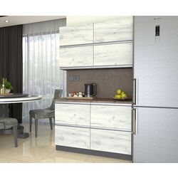 Bucatarie Yasen Madera 1.2m (White Kraft Oak)