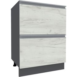 Bucatarie Yasen Madera 1.2m Chiuveta (Graphite Grey/White Kraft Oak) Thumb