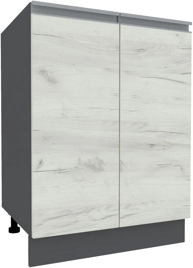 Bucatarie Yasen Madera 1.2m Chiuveta (Graphite Grey/White Kraft Oak)