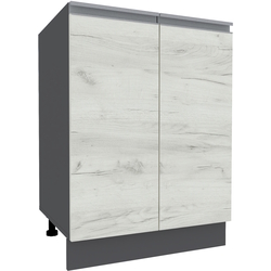 Bucatarie Yasen Madera 1.6m (Graphite Grey/White Craft Oak) Thumb