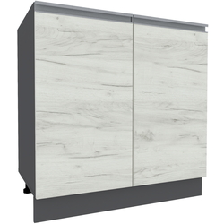 Bucatarie Yasen Madera 1.8m (Graphite Grey/White Craft Oak) Thumb