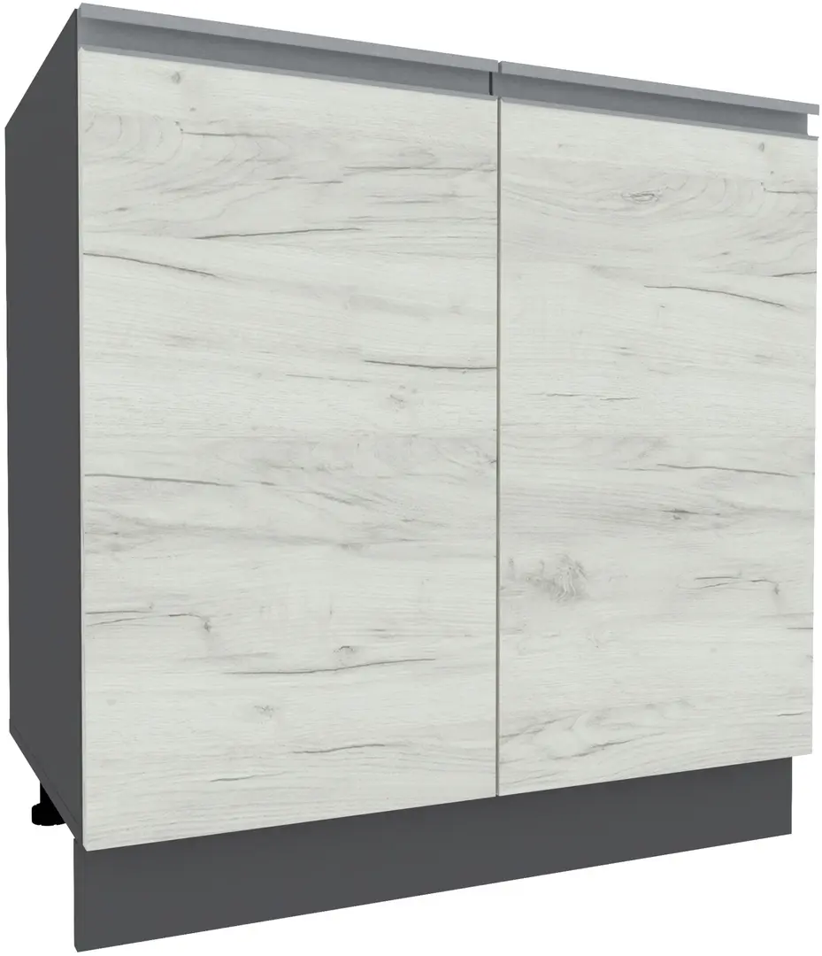 Bucatarie Yasen Madera 1.8m (Graphite Grey/White Craft Oak)