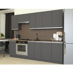 Bucatarie Yasen Madera 2.4m (Graphite Grey)