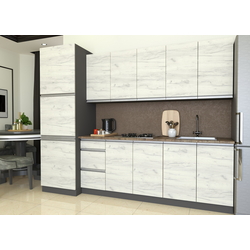 Bucatarie Yasen Madera 2.6m (White Craft Oak)