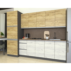 Bucatarie Yasen Madera 2.6m (Gold Craft Oak/White Craft Oak) Thumb