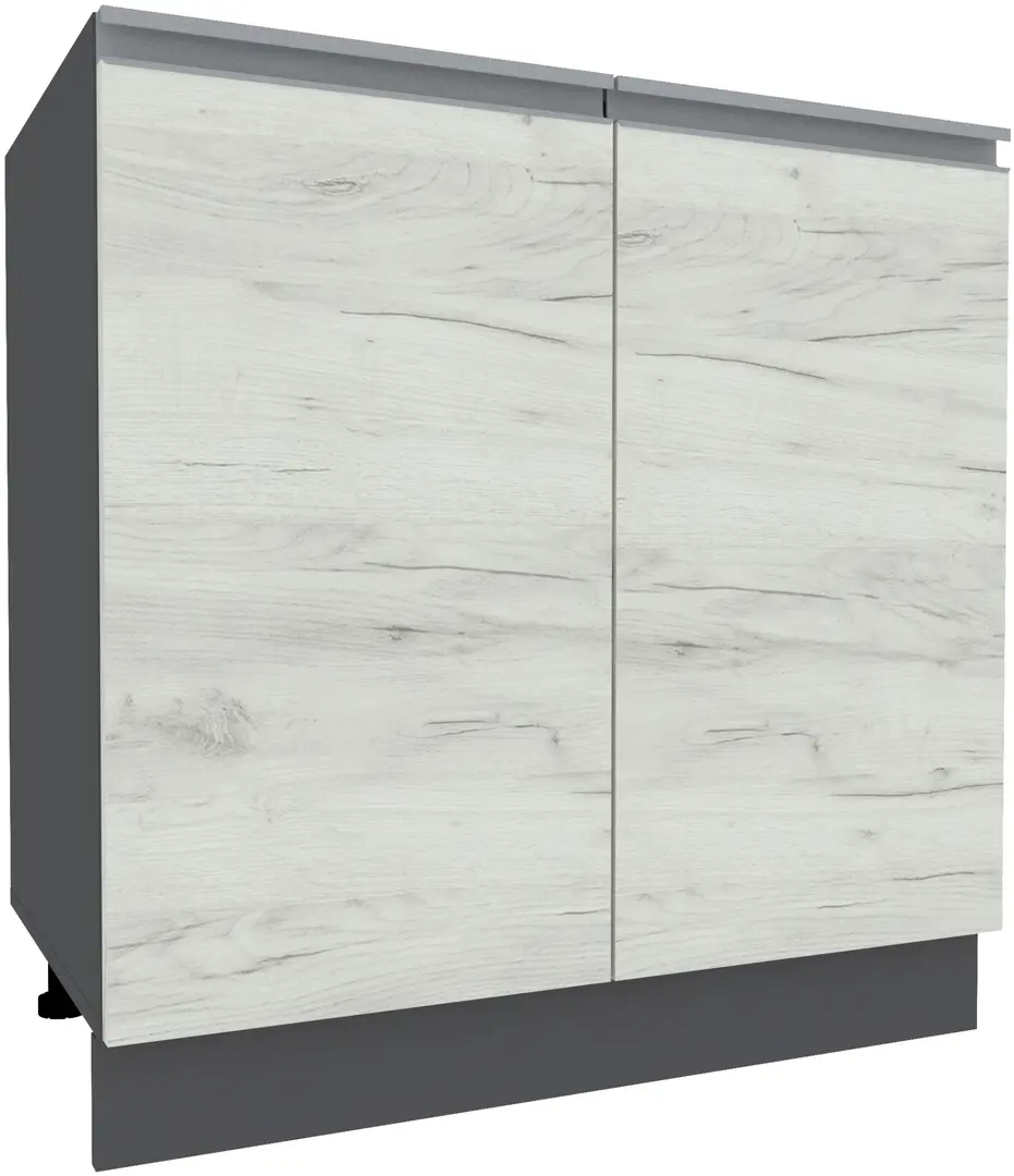 Bucatarie Yasen Madera 2.6m (Graphite Grey/White Craft Oak)