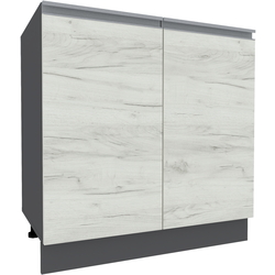 Bucatarie Yasen Madera 2.6m (Graphite Grey/White Craft Oak) Thumb