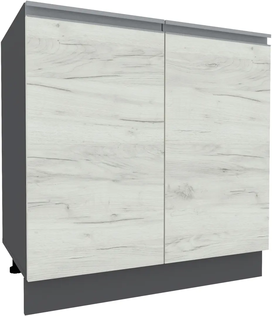 Bucatarie Yasen Madera 2.6m (Graphite Grey/White Craft Oak)