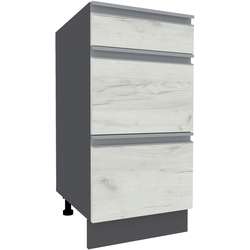 Bucatarie Yasen Madera 2.6m (Graphite Grey/White Craft Oak) Thumb