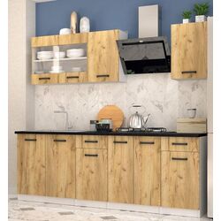 Bucatarie Yasen Samanta 2.2m (White/Artisan Oak)