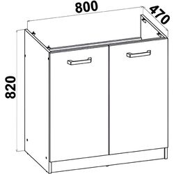 Bucatarie Yasen Samanta 2.2m (White/Artisan Oak) Thumb