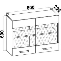 Bucatarie Yasen Samanta 2.2m (White/White Craft Oak) Thumb