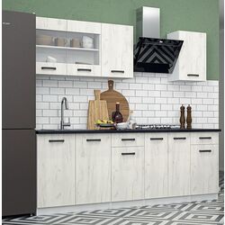 Bucatarie Yasen Samanta 2.2m (White/White Craft Oak) Thumb