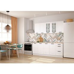 Bucatarie modulara Yasen Skandi 2.0m (White/White Structural)