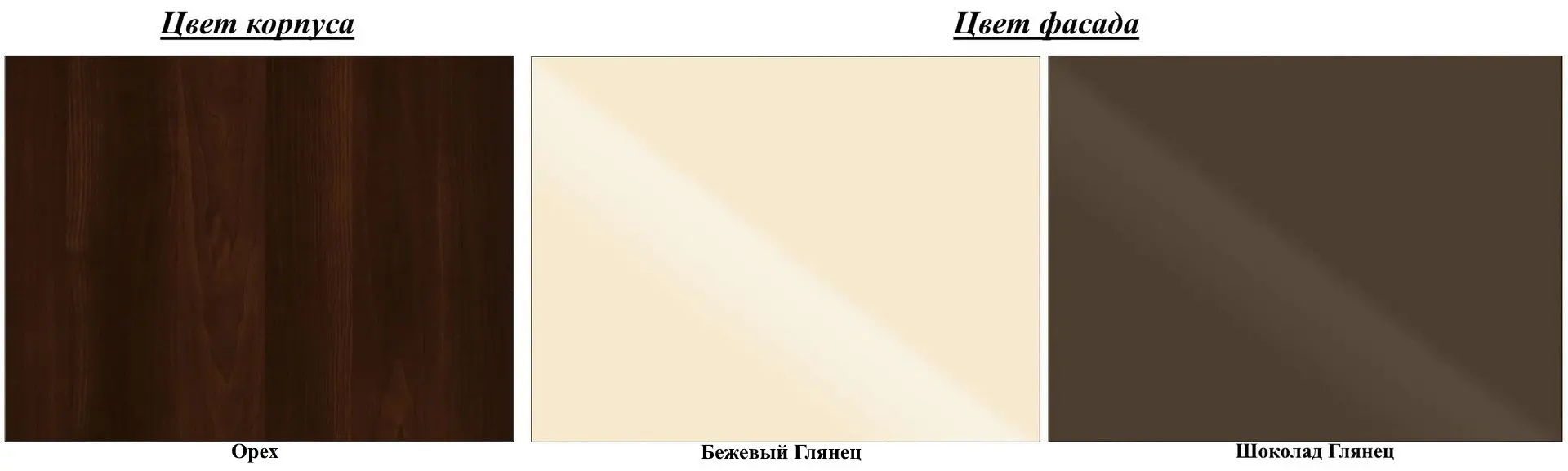 Bucatarie modulara Yasen Francheska 2.0m Dreapta (Nut/Beige Gloss/Chocolate Gloss) - 2