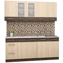 Bucatarie modulara Yasen Samana 1.8m Uscator Northern Cedar/Ilm Bergamo (dreapta)