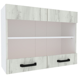 Bucatarie modulara Yasen Samanta 2.4m (White/White Craft Oak) Thumb