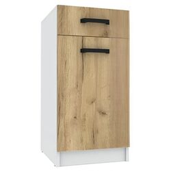 Bucatarie modulara Yasen Samanta 2.6m (White/Artizan Oak) Thumb