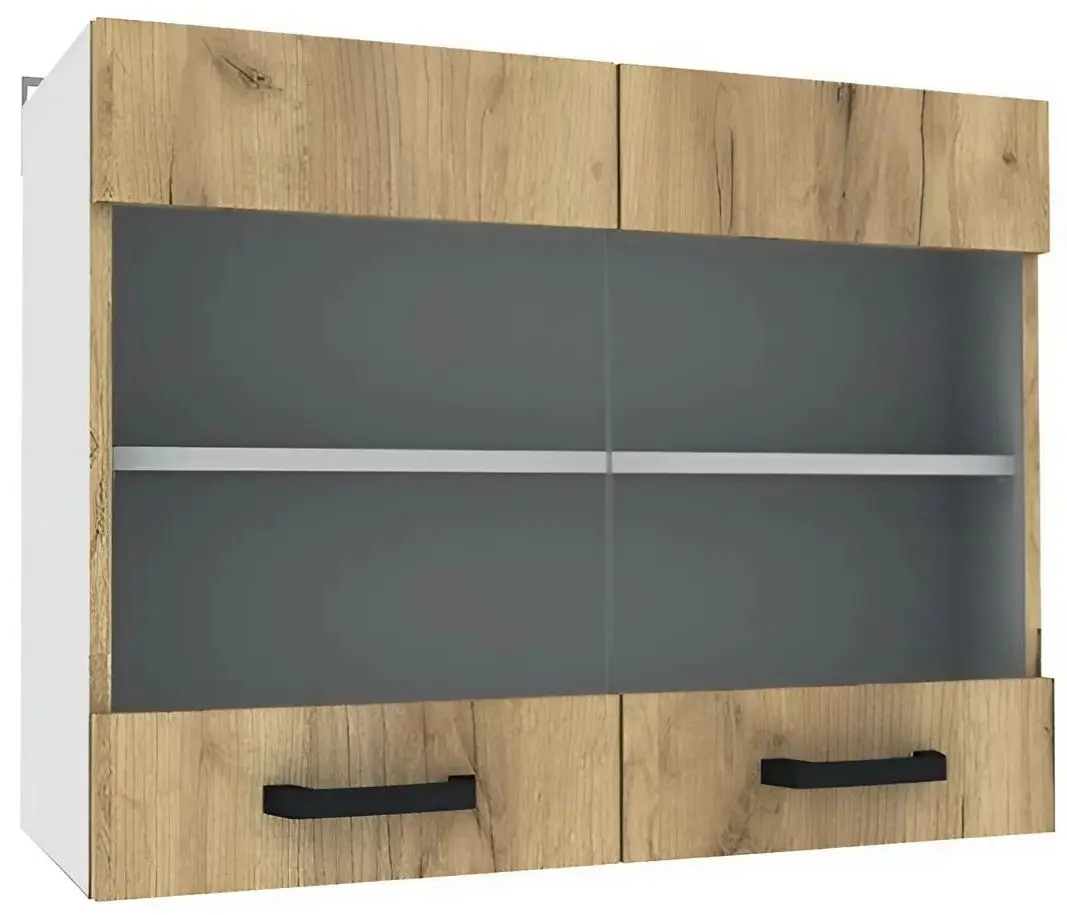 Bucatarie modulara Yasen Samanta 2.6m (White/Artizan Oak)