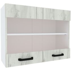 Bucatarie modulara Yasen Samanta 2.6m (White/White Craft Oak) Thumb