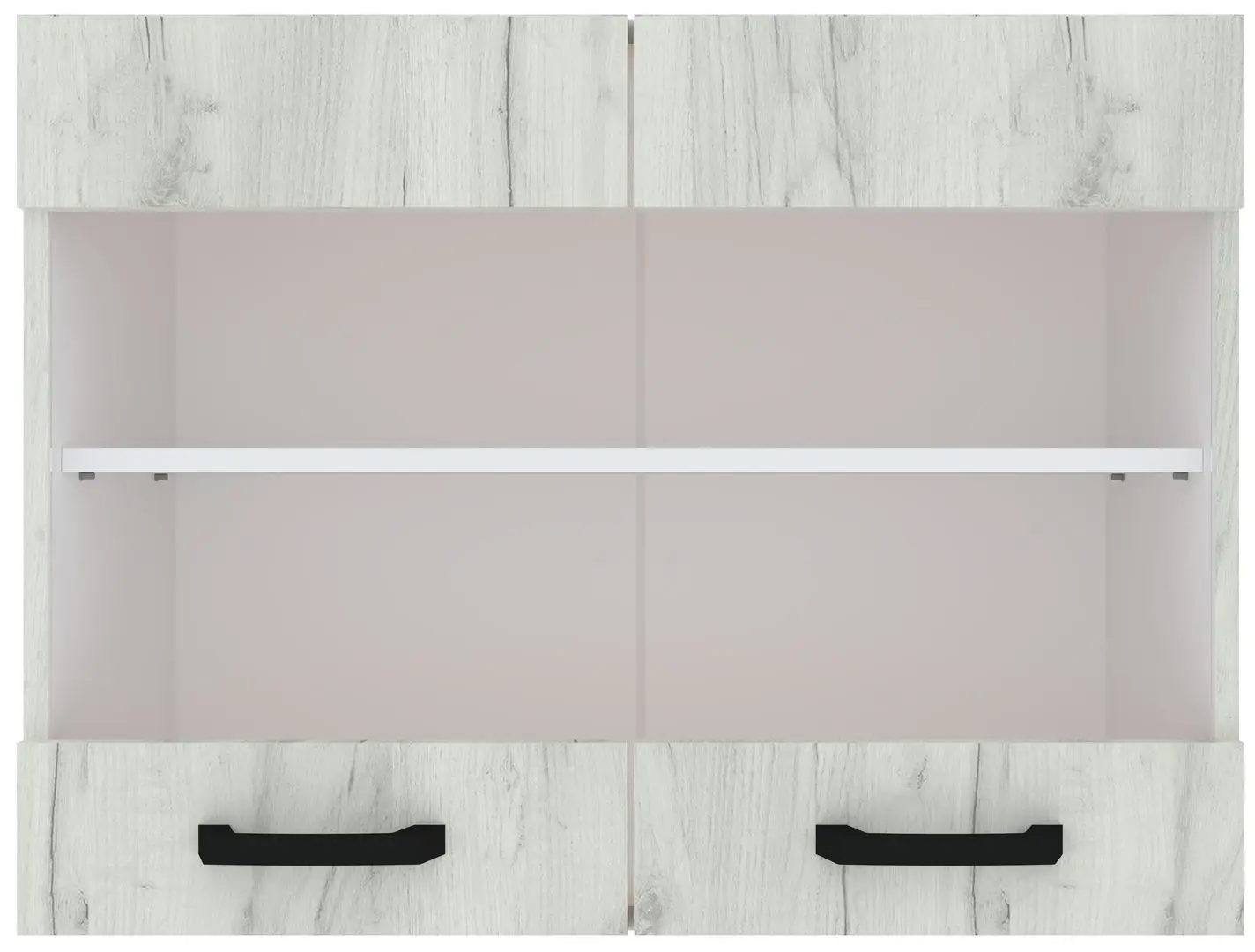 Bucatarie modulara Yasen Samanta 2.6m (White/White Craft Oak)