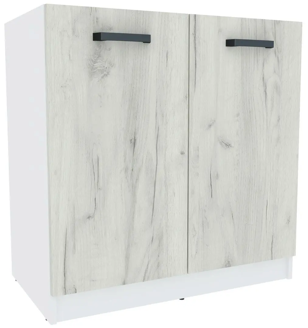Bucatarie modulara Yasen Samanta 2.6m (White/White Craft Oak)