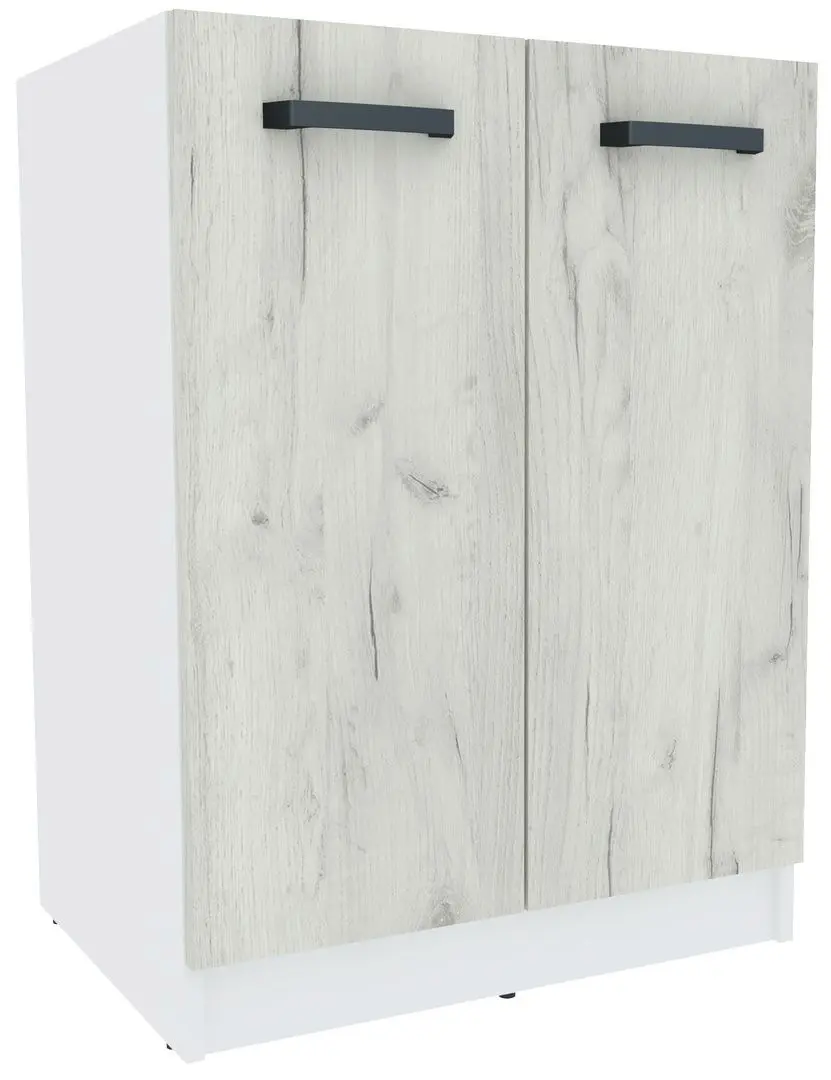 Bucatarie modulara Yasen Samanta 2.6m (White/White Craft Oak)