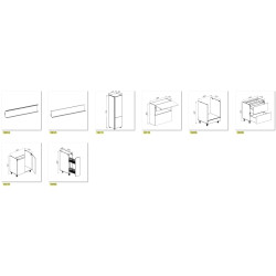 Модульная кухня Bayro Monty 9 3.0м (Light Cream/Relax Green) Thumb