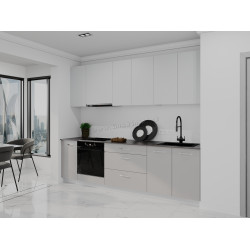 Bucatarie modulara Bayro Spring 11 2.6m (Light Grey/Trend Grey)