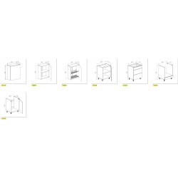 Модульная кухня Bayro Spring 16 2.4м (Light Grey/Stone Grey) Thumb